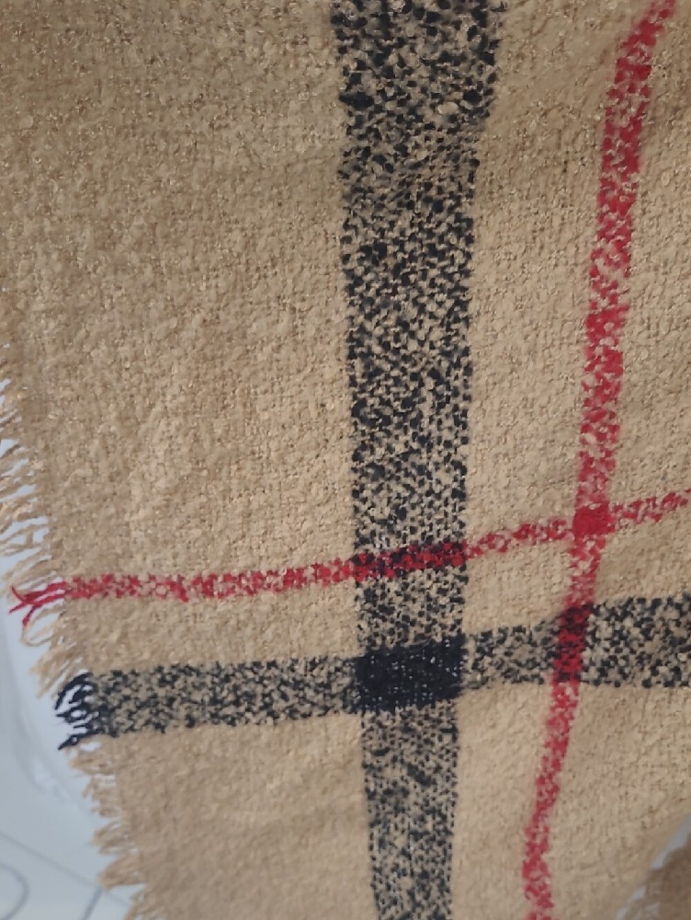 Ultra Soft Plaid Turtleneck Poncho (Burberry Style Pattern) O/S - Picture 8 of 13